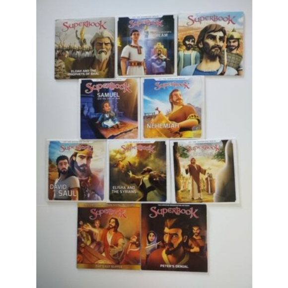 Superbook Christian DVD Lot Of 10 CBN Sealed New Animated Bible